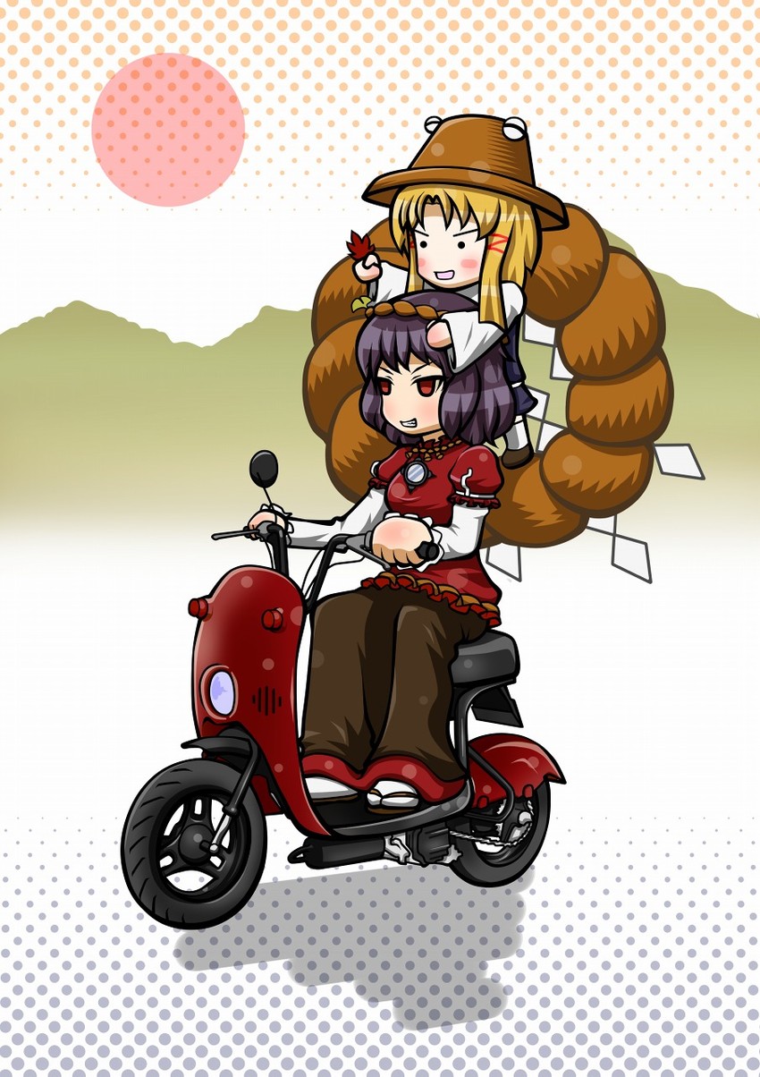 moriya suwako and yasaka kanako (touhou) drawn by maruhide