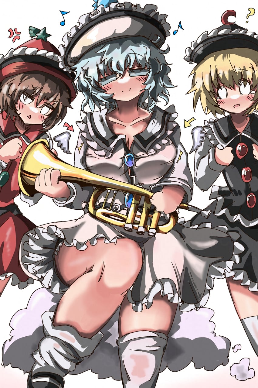 lunasa prismriver, merlin prismriver, and lyrica prismriver (touhou) drawn by eye20806972