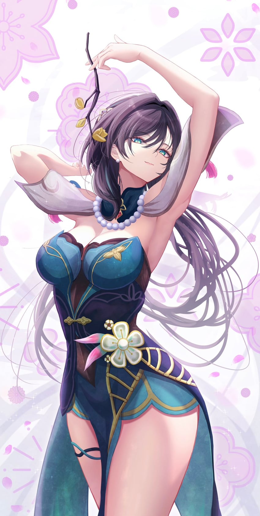 ruan mei (honkai and 1 more) drawn by penguintake