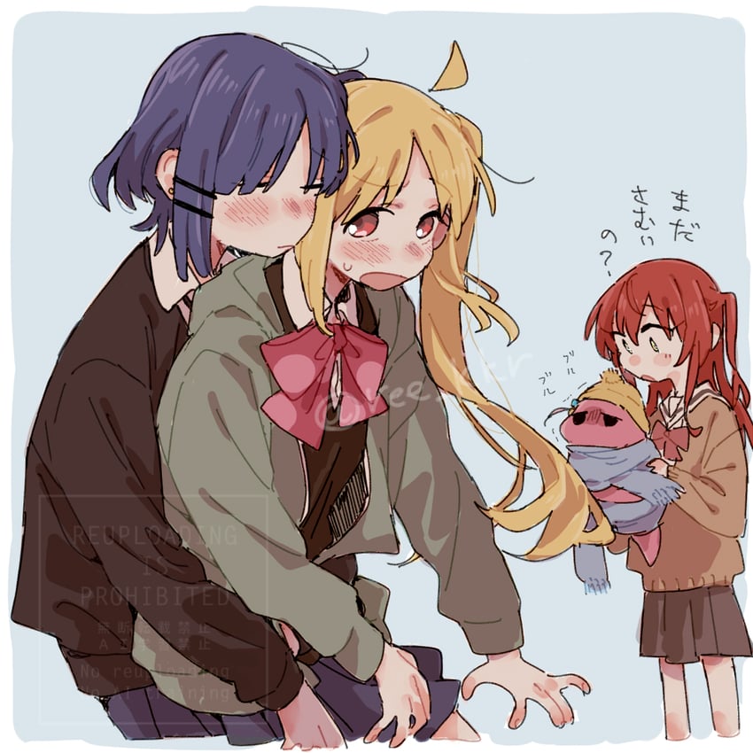 gotoh hitori, kita ikuyo, ijichi nijika, and yamada ryo (bocchi the rock!) drawn by ree_(re-19)