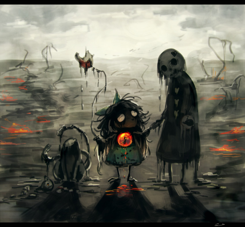 komeiji satori, kaenbyou rin, and reiuji utsuho (touhou) drawn by koto_inari