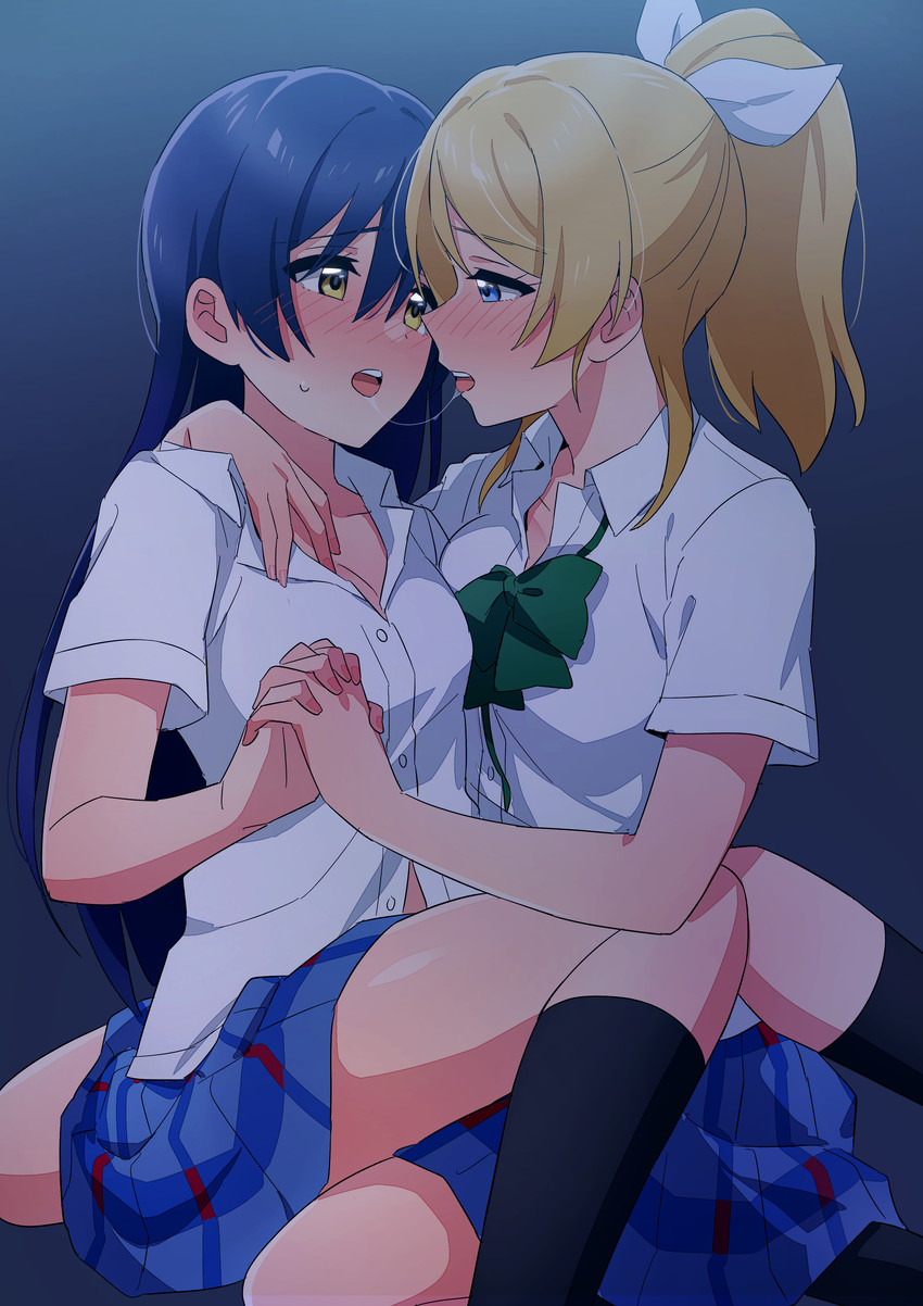 sonoda umi and ayase eli (love live! and 1 more) drawn by nanatsu_no_umi