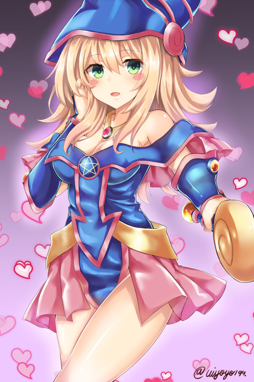 dark magician girl (yu-gi-oh!) drawn by kouno_(uiyoyo199)