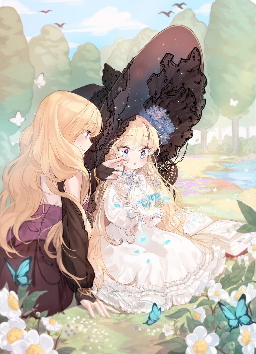 malica marigold and amelia marigold (manyeoui dosi) drawn by kuzel_(bonolangje)
