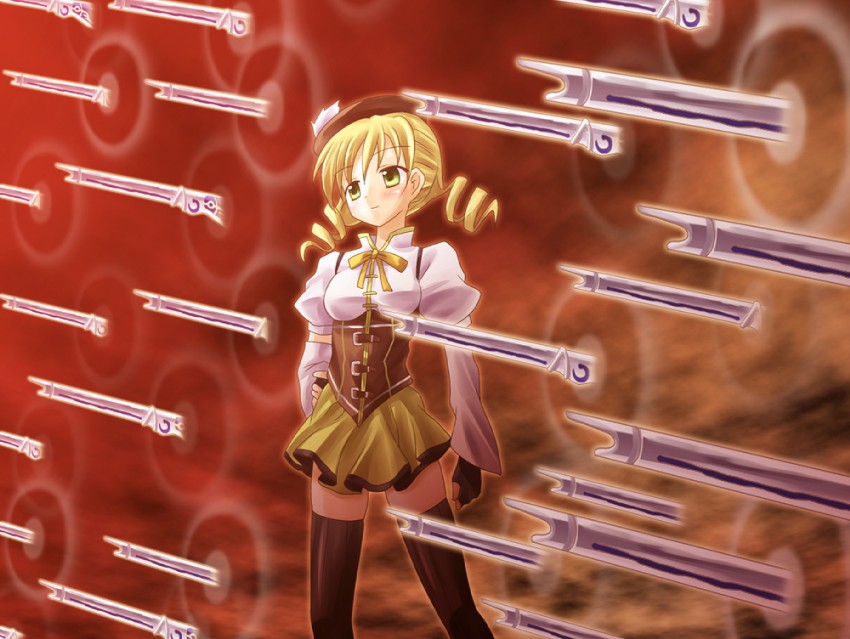 tomoe mami (fate and 2 more) drawn by takkayuuki