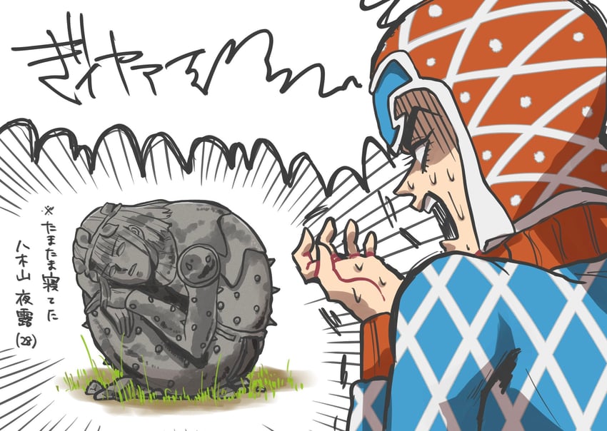 guido mista and yagiyama yotsuyu (jojo no kimyou na bouken and 2 more) drawn by wao