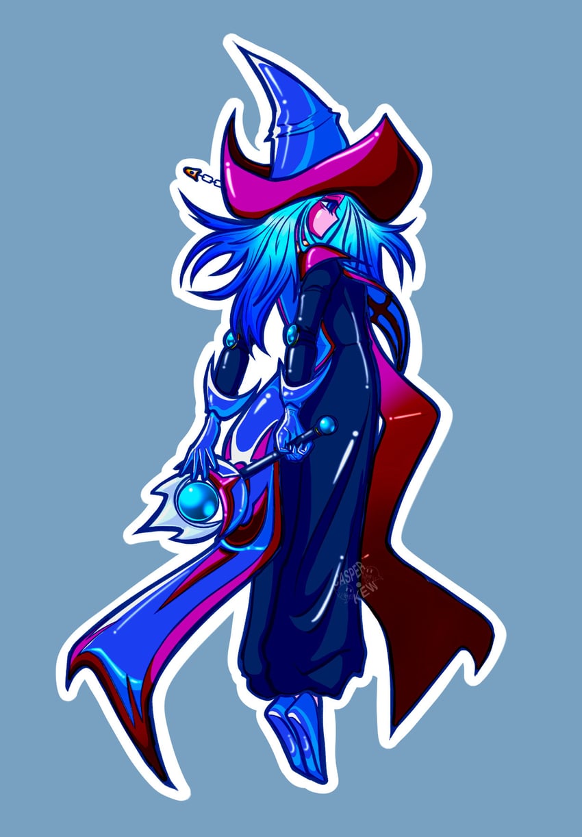 silent magician (yu-gi-oh! and 1 more) drawn by casper-kew