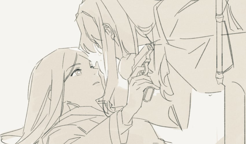 kuga natsuki and fujino shizuru (my-hime) drawn by guri_gom