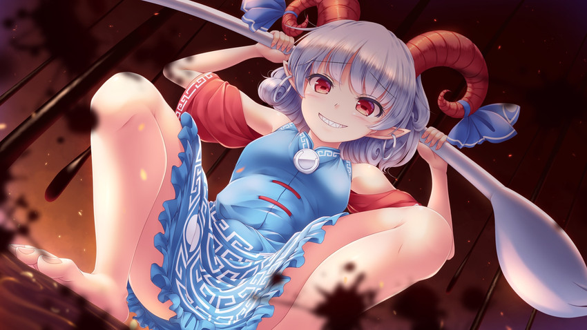 toutetsu yuuma (touhou and 1 more) drawn by lzh