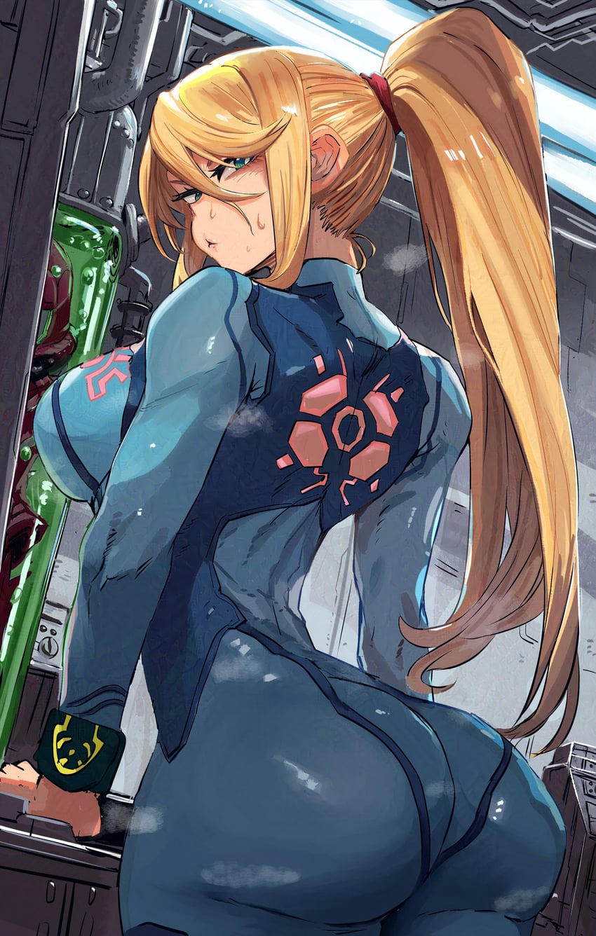 samus aran (metroid) drawn by ishijimajirou