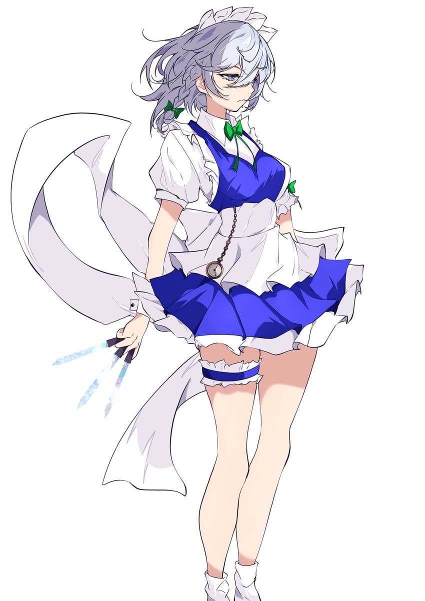 izayoi sakuya (touhou and 1 more) drawn by unanooo_(fthx7532)