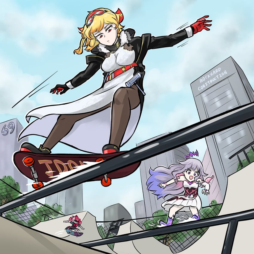 koseki bijou, kureiji ollie, and kaela kovalskia (hololive and 2 more) drawn by dunkemz
