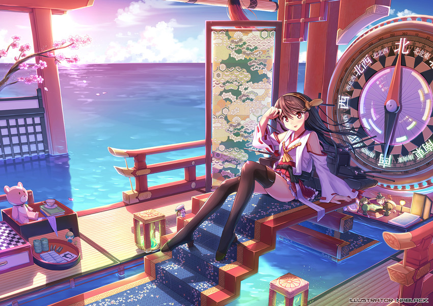 haruna, fairy, error musume, kirishima, yotarou, and 5 more (kantai collection and 1 more) drawn by kuro-kun_(nablack)