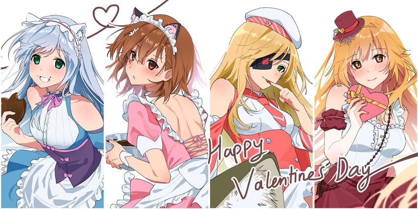 misaka mikoto, shokuhou misaki, index, othinus, and sphinx (toaru majutsu no index and 3 more) drawn by harumi61
