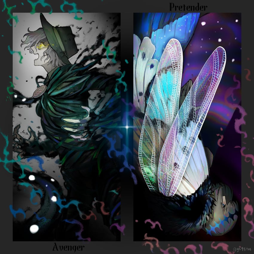 oberon and edmond dantes (fate and 1 more) drawn by gk98tm