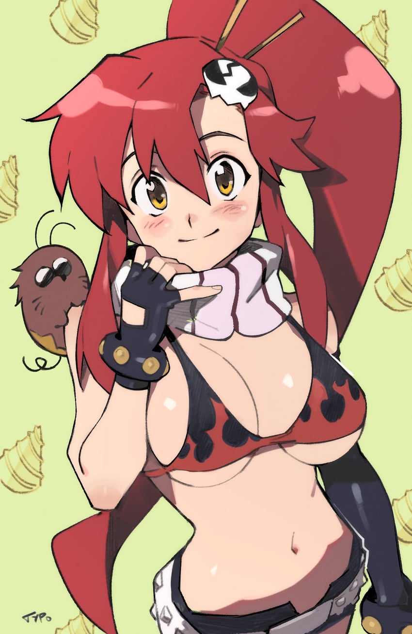 yoko littner and boota (tengen toppa gurren lagann) drawn by optionaltypo