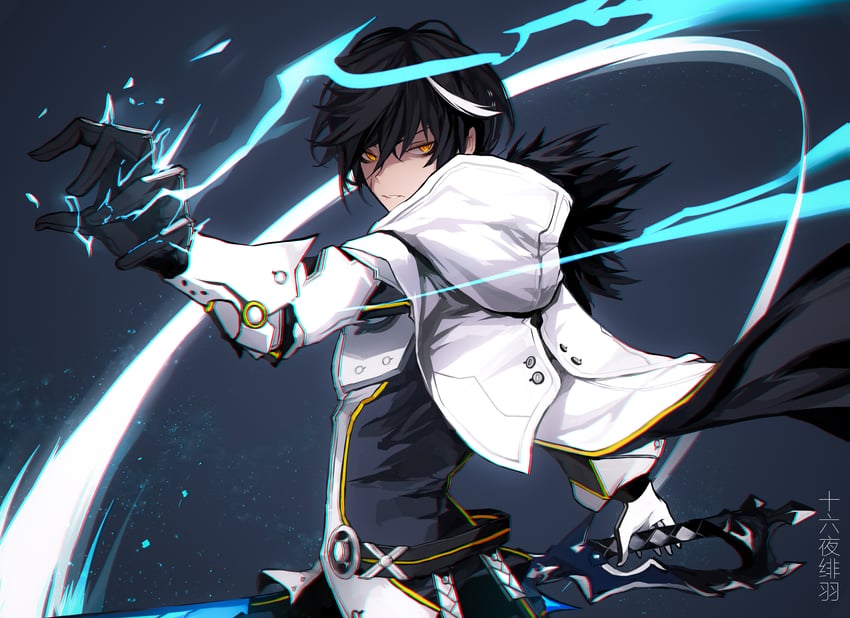 raven cronwell and furious blade (elsword) drawn by shiliuye_feiyu