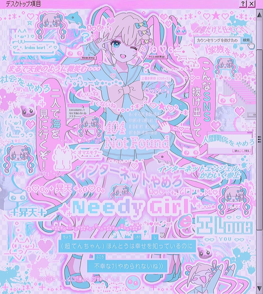 chouzetsusaikawa tenshi-chan, pien cat, shoboon, and mona (needy girl overdose and 2 more) drawn by cosmopine