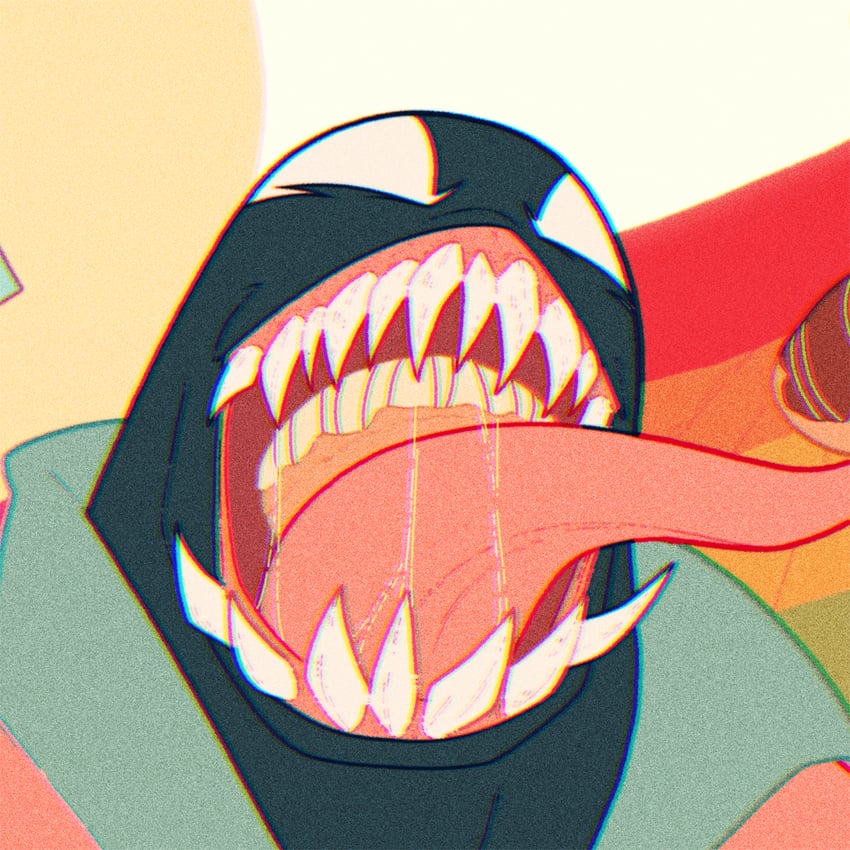 venom (marvel and 1 more) drawn by jaws_stone