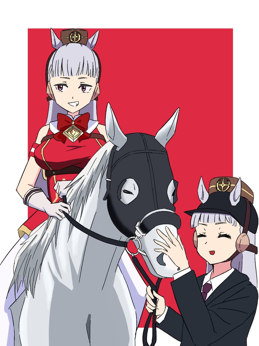 gold ship and imanami takatoshi (umamusume and 1 more) drawn by benjamin_(user_cajx4852)