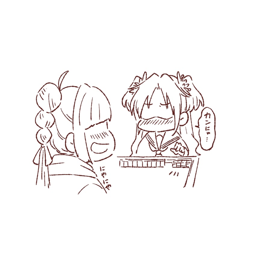 osawa rurino and anyoji hime (love live! and 1 more) drawn by sakuma_yoru