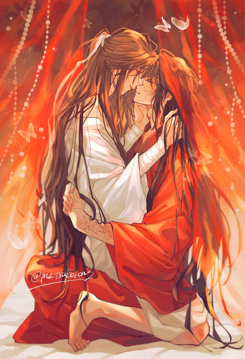 xie lian and hua cheng (tianguan cifu) drawn by matsuko_(mrimri3)