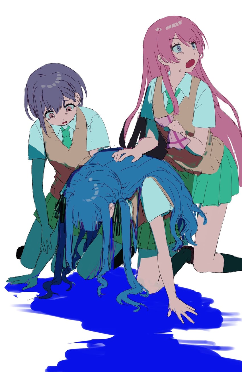 chihaya anon, togawa sakiko, and takamatsu tomori (bang dream! and 1 more) drawn by birthday1730225
