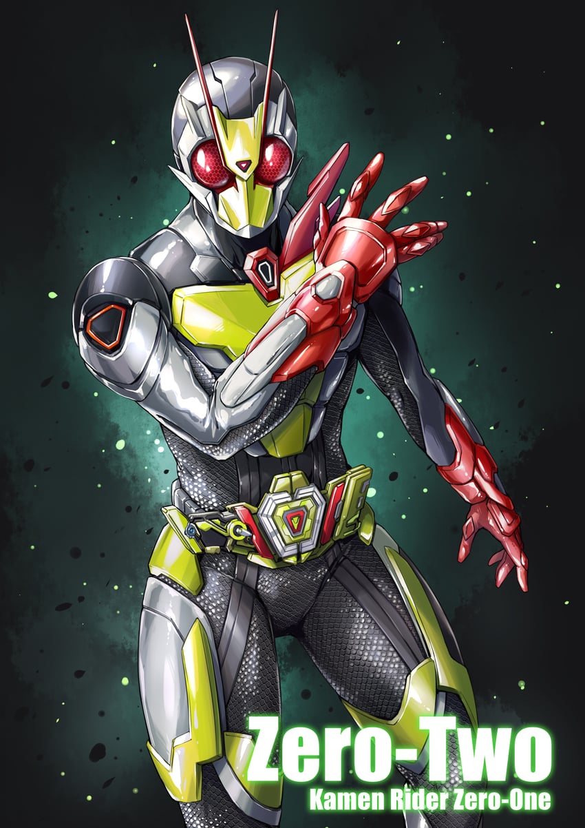 kamen rider zero-two (kamen rider and 1 more) drawn by fish.boy
