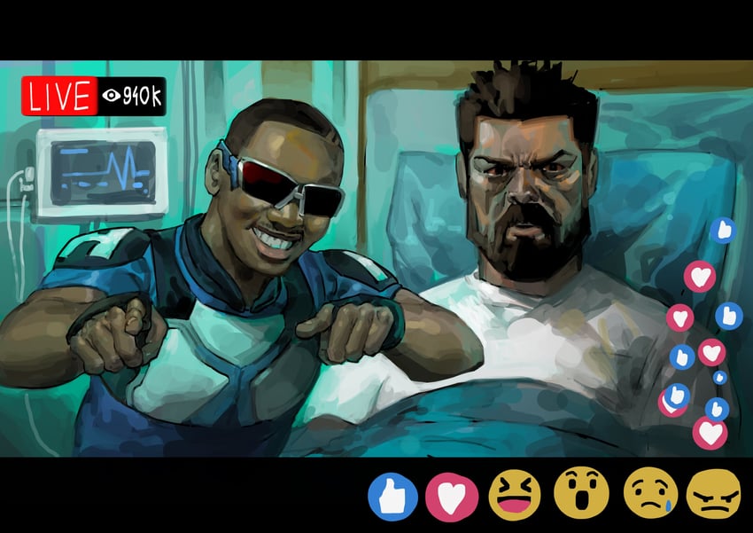 billy butcher and a-train (the boys) drawn by hieumay