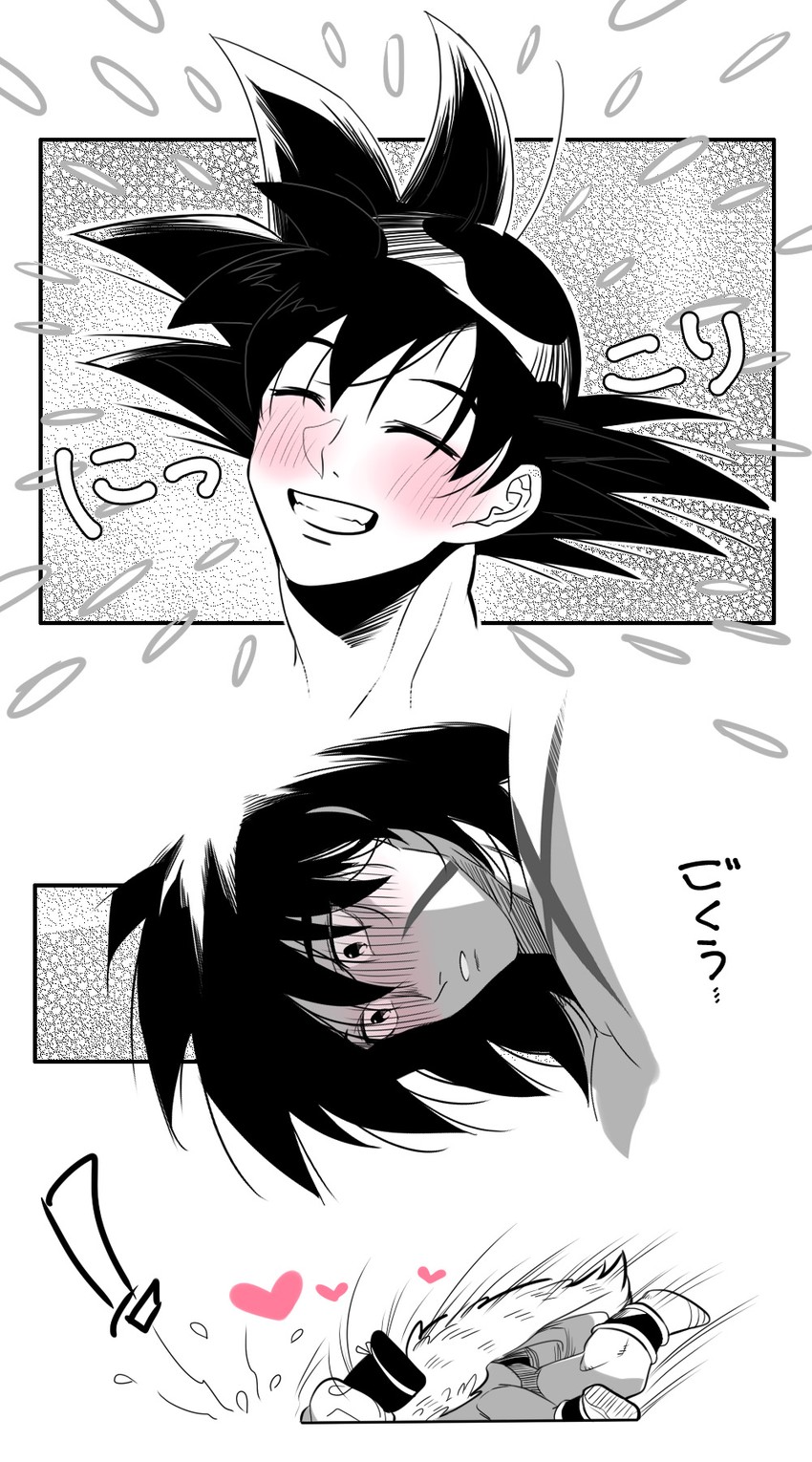 son goku and broly (dragon ball and 2 more) drawn by tarutobi