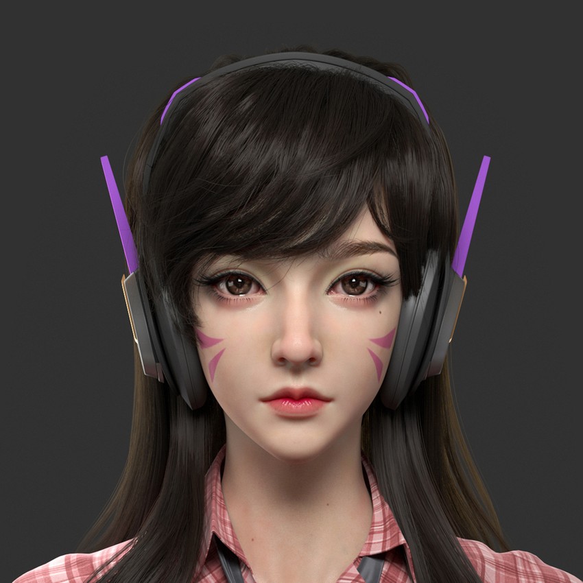 d.va and cruiser d.va (overwatch and 1 more) drawn by euginnx