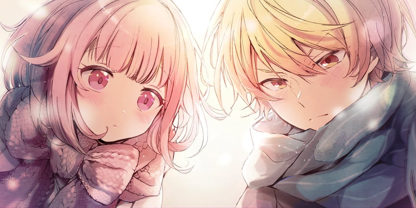 ootori emu and tenma tsukasa (project sekai) drawn by momomo_(m0_3)