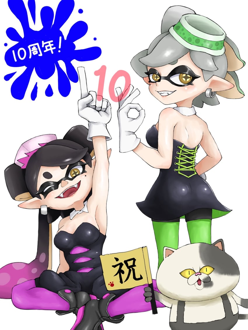 callie, marie, and judd (splatoon) drawn by sheoknight