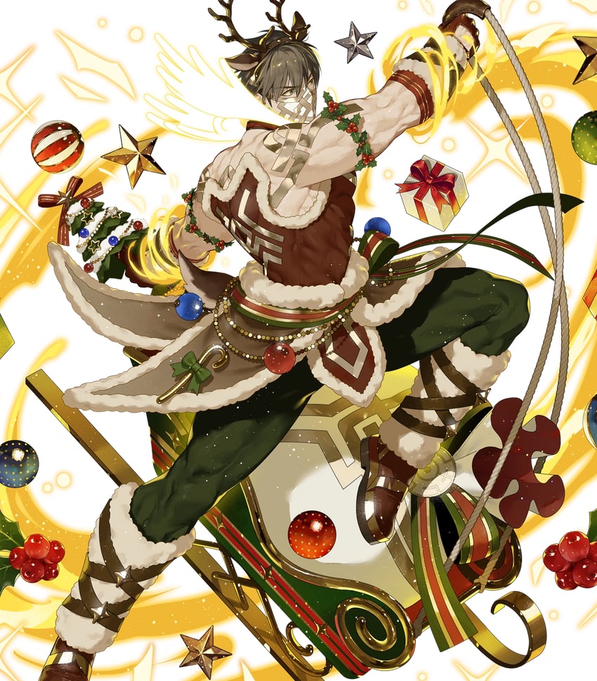 eikthyrnir (fire emblem and 1 more) drawn by semi_(p-poco)