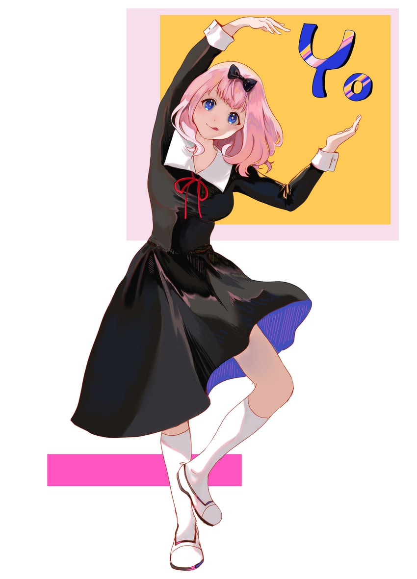fujiwara chika (kaguya-sama wa kokurasetai ~tensai-tachi no renai zunousen~) drawn by eden_(eden871225)