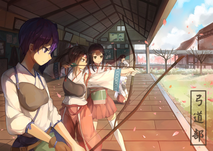 kaga, akagi, zuikaku, shoukaku, and zuihou (kantai collection) drawn by huanxiang_heitu