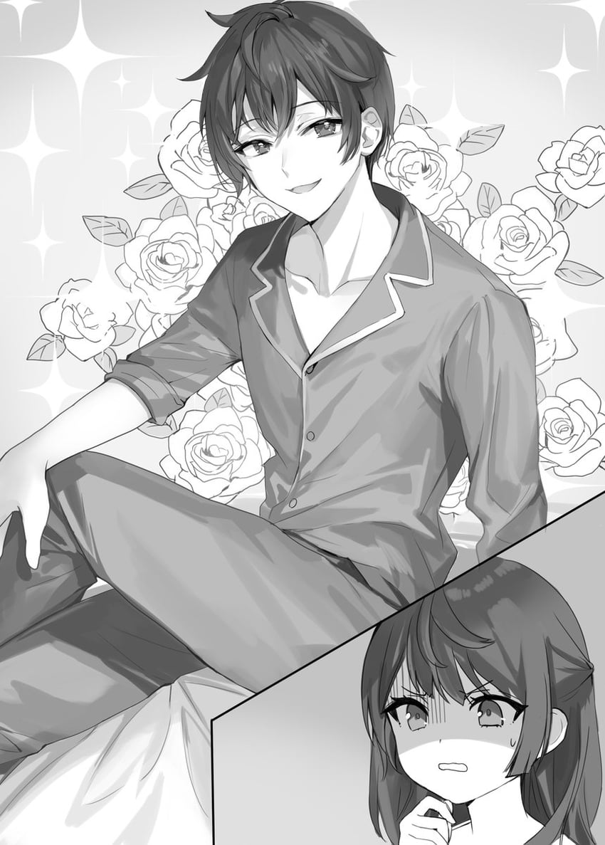 suou yuki and kuze masachika (tokidoki bosotto roshia-go de dereru tonari no alya-san) drawn by momoko_(momopoco)
