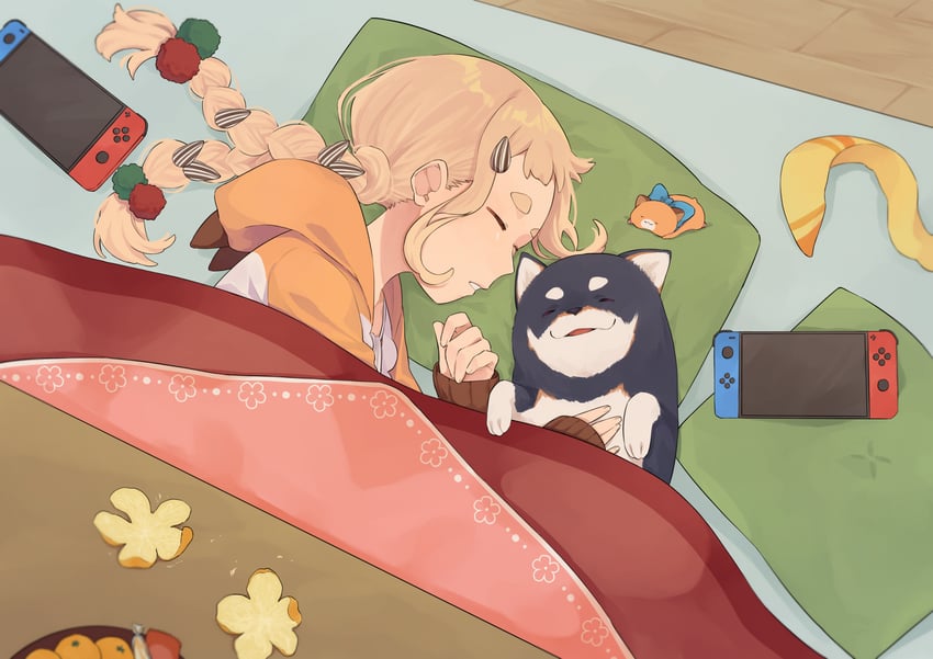 machita chima, gonzalez, and kuroi shiba (nijisanji) drawn by arata_(user_jjxc7843)