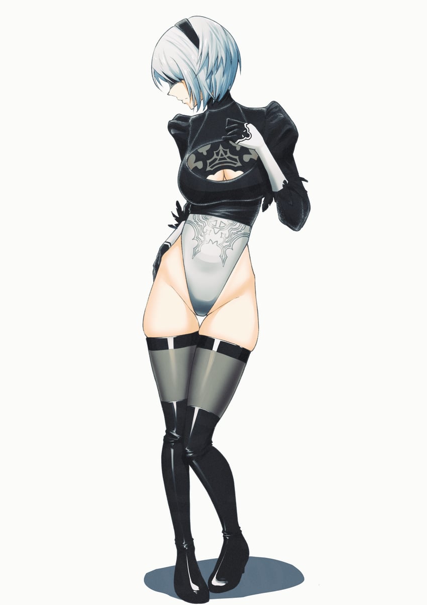 2b (nier and 1 more) drawn by illust_aqua