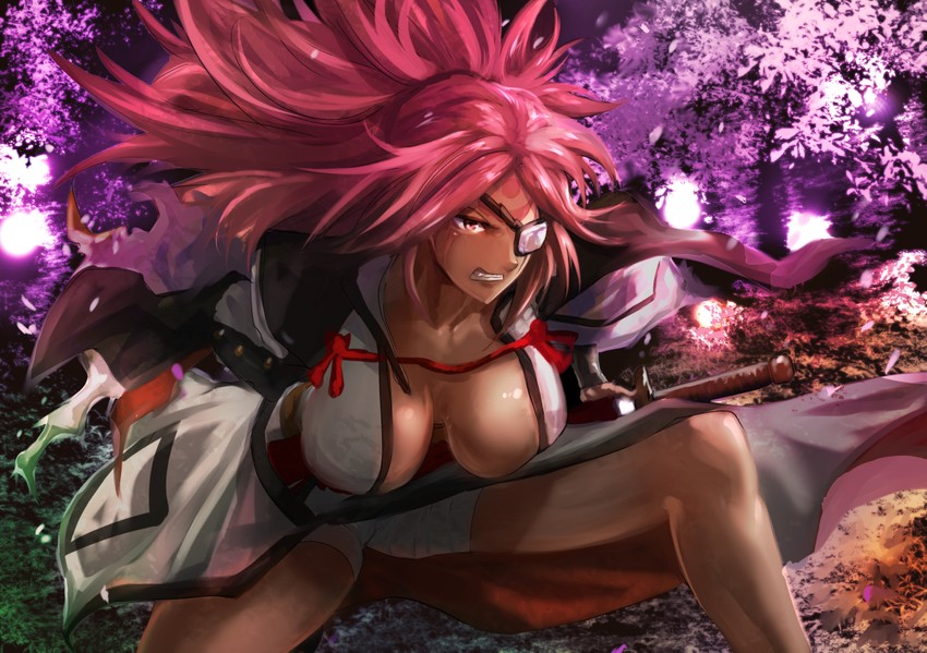 baiken (guilty gear and 1 more) drawn by uenoryoma