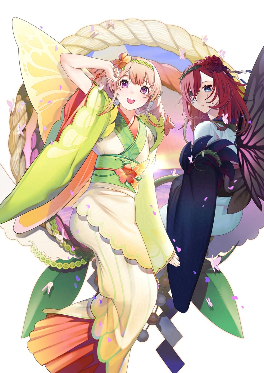 triandra and peony (fire emblem and 1 more) drawn by ikura_(downdexp)