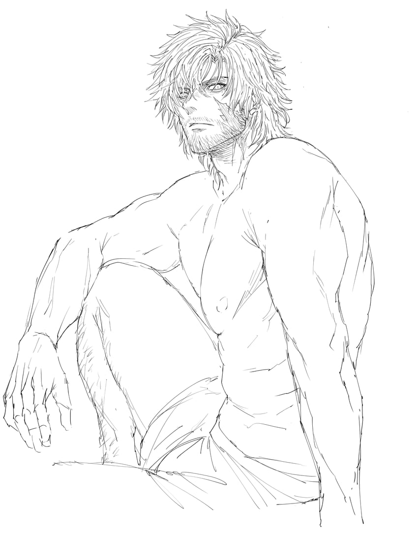 clive rosfield (final fantasy and 1 more) drawn by zanki