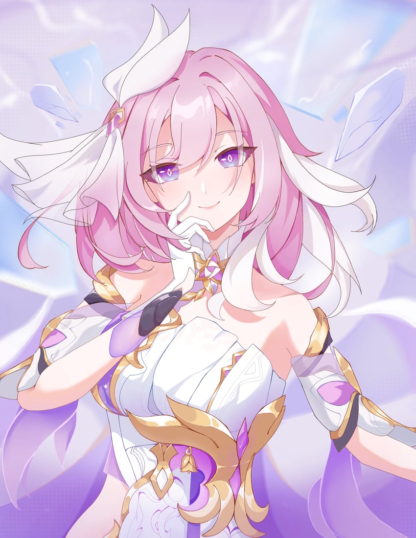 elysia (honkai and 1 more) drawn by v_(v726244417)