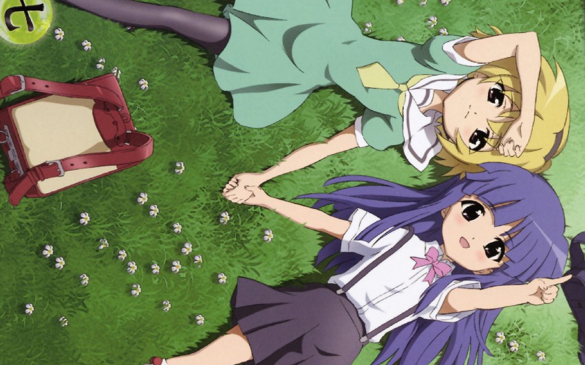 furude rika and houjou satoko (higurashi no naku koro ni) drawn by sakai_kyuuta
