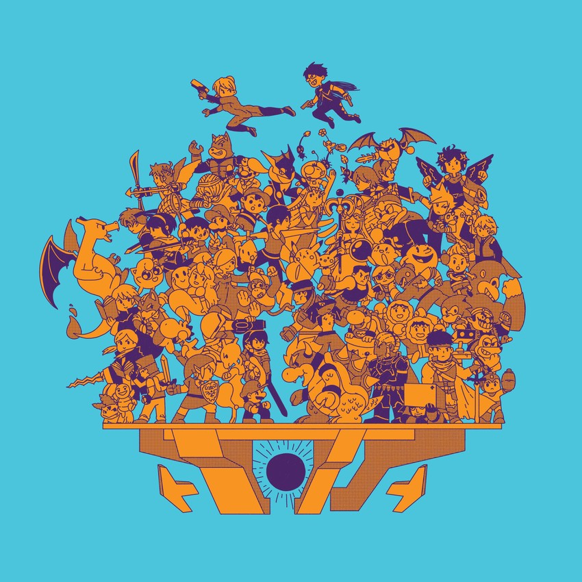 link, pikachu, princess zelda, cloud strife, kirby, and 73 more (pokemon and 45 more) drawn by byronb