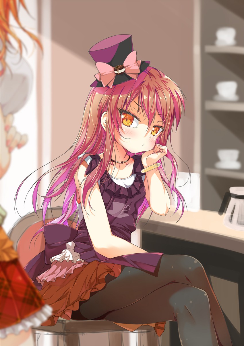 cafe (original and 1 more) drawn by porurin