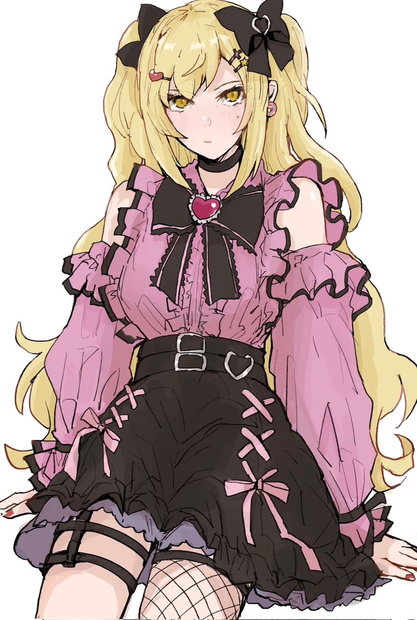 oshino shinobu and kiss-shot acerola-orion heart-under-blade (monogatari) drawn by valhalla0707