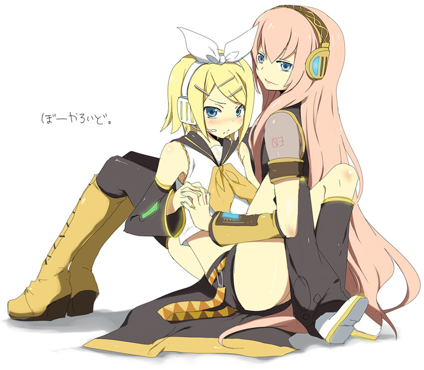 kagamine rin and megurine luka (vocaloid) drawn by kl_(dgzonbi)