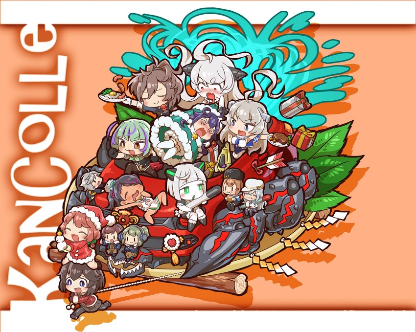 hibiki, verniy, fairy, tashkent, washington, and 8 more (kantai collection and 1 more) drawn by chaki_(teasets)