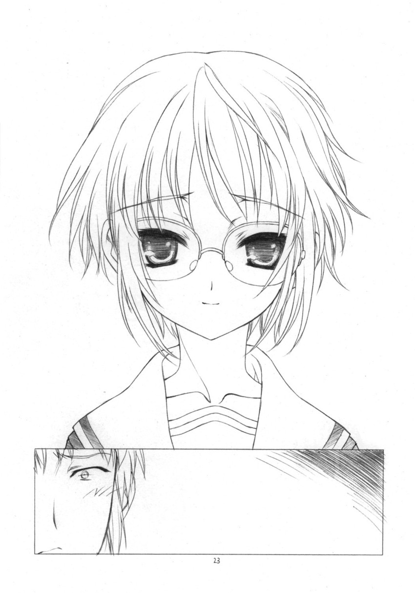 nagato yuki and kyon (suzumiya haruhi no yuuutsu and 1 more) drawn by utatane_hiroyuki